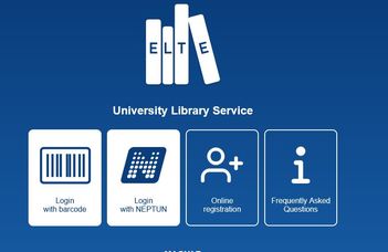 ELTE Library webapp