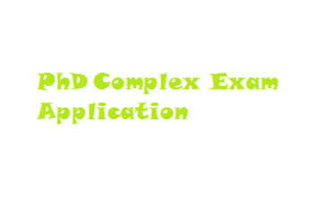 PPK - Application for the complex (comprehensive) examination – 2021/22/1 term