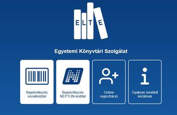 ELTE Könyvtár Webapp