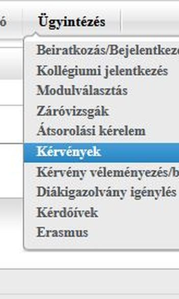 Tanulmányi Bizottsági kérelmek - Neptun